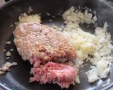 かぼちゃとひき肉のチーズ焼き作り方4写真