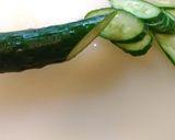 キュウリの輪切りを落とさない!作り方1写真