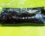カリカリ梅とカブの葉の焼肉海苔巻き♡作り方11写真