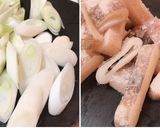 簡単♡イカと長葱のチリマヨ炒め作り方1写真