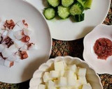 白身魚の天ぷらとたこの梅肉和え作り方9写真