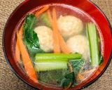 チンゲン菜と肉団子のスープ♡作り方6写真