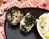 簡単ワカメおかかおにぎり♪美味しい〜♪作り方5写真