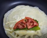 鶏ハムとトマトのブリトー作り方4写真