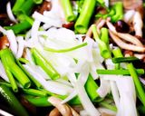 空心菜と茸のトマト中華塩炒め作り方5写真