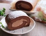 レンジで極上♡ショコラスフレロールケーキ作り方10写真