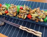 茄子☆みょうがのかき揚げ(無水鍋使用)作り方4写真