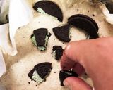 オレオチーズケーキ（ミントクリーム味で♪作り方6写真