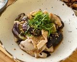 豚肉とナスの胡麻酢醤油かけ作り方7写真