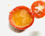 レンジで簡単！トマトの茶碗蒸し作り方2写真