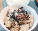 ひじきと梅干しの炊き込みご飯作り方3写真