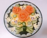 ディズニー 七夕 ちらし寿司ケーキ作り方15写真