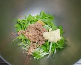 ツナと水菜のマヨネーズパスタ作り方3写真