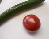 きゅうりとトマトのサラダ♪めっけ作り方1写真