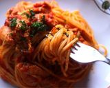 m鶏とトマトの至福のパスタ作り方8写真
