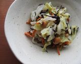 ひじきの煮物リメイク！キャベツわさび和え作り方3写真