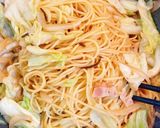 ☆キャベツ塩昆布ベーコンの和風パスタ☆作り方4写真