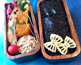 カレイ煮つけ 海苔弁当 詰め方作り方9写真