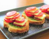 サラミとチーズとトマトのバゲット作り方4写真