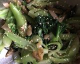チンゲン菜のザーサイ和え作り方4写真