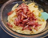 男の大盛り！ガチで作った☆カルボナーラ作り方5写真