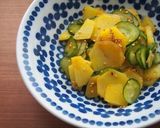 きゅうり・じゃが芋のカレー粉胡麻和え♪作り方5写真