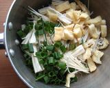 えのきと、ふわふわ卵の味噌汁♪作り方1写真