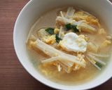 えのきと、ふわふわ卵の味噌汁♪作り方5写真