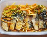 サバの野菜たっぷり！カレー風味南蛮漬け♪作り方8写真