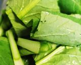 レンチン！めんつゆ！小松菜と油揚げの煮物作り方1写真