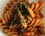 フジローニ　大きなパスタのアラビアータ作り方8写真