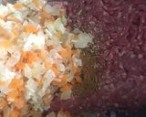 ズッキーニ&パプリカの肉詰め作り方4写真