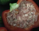 ズッキーニ&パプリカの肉詰め作り方7写真