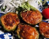 輪切りピーマンの肉詰め 照り焼き味作り方19写真