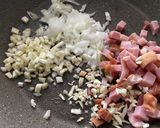 大豆とベーコンのフレッシュトマト煮作り方1写真