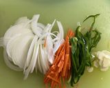 野菜たっぷり鯖の南蛮漬け作り方1写真