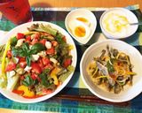 クリーム系ドレッシングを使うサラダうどん作り方5写真
