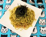 明太子の紫蘇胡麻ジェノベーゼパスタ作り方4写真
