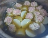 大根と玉ねぎ肉団子の煮物♪ふっくら美味♡作り方7写真
