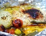 マスカルポーネとチキンのホイル包み焼き作り方9写真