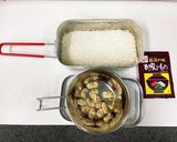 メスティンで作る松茸風あさりごはん作り方1写真