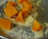 モッツアレラとカボチャクリームのパスタ作り方1写真