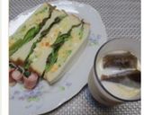 ☆ ポテトサラダで作る簡単サンドイッチ作り方14写真