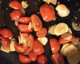 にんにくたっぷり、ミニトマト炒め作り方2写真