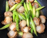 帆立とアスパラのゆず醤油焼き作り方5写真