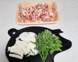 豚こま炒め作り方1写真
