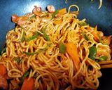 焼きそばの麺で♪簡単ナポリタン風作り方5写真