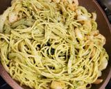 簡単本格的！えびのジェノベーゼパスタ作り方4写真