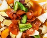 レンジ肉なしフレッシュトマト豆腐春炒め煮作り方13写真