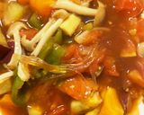レンジ肉なしフレッシュトマト豆腐春炒め煮作り方16写真